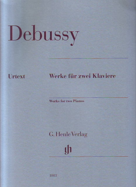 DEBUSSY - WERKE FÜR ZWEI KLAVIERE URTEXT (HEINEMANN / GROETHUYSEN)
