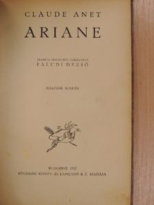 Claude Anet - Ariane [antikvár]