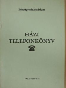 Házi telefonkönyv 1995 [antikvár]