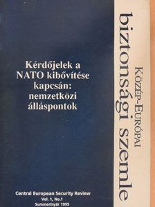 Christopher Coker - Közép-Európai biztonsági szemle 1995. nyár [antikvár]