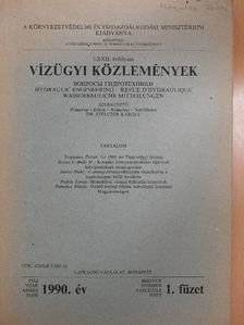 Bulla Miklós - Vízügyi Közlemények 1990/1. [antikvár]