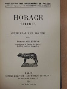 Horace - Horace épitres [antikvár]