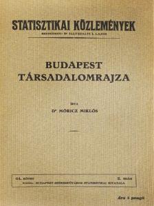 Dr. Móricz Miklós - Budapest társadalomrajza [antikvár]