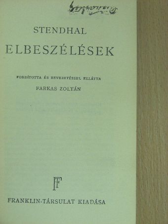 Henri Beyle - Elbeszélések [antikvár]