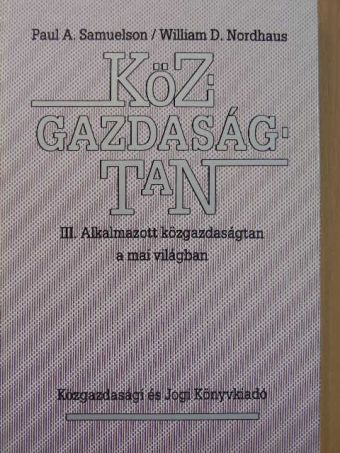 Paul A. Samuelson - Közgazdaságtan III. (töredék) [antikvár]