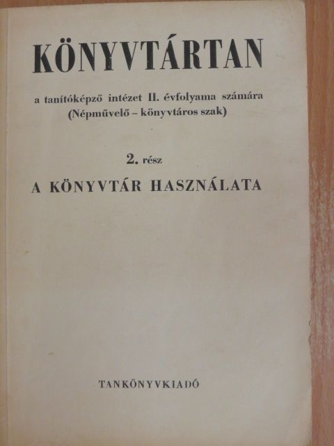 Sallai István - Könyvtártan 2. [antikvár]