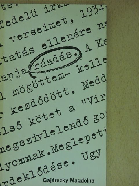 Gajárszky Magdolna - Ráadás [antikvár]