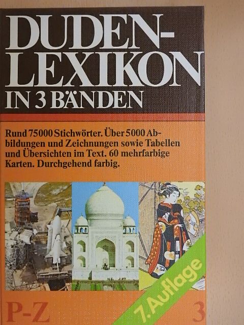 Duden-Lexikon in 3 Bänden 3. (töredék) [antikvár]