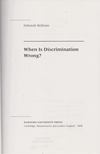Deborah Hellman - When Is Discrimination Wrong? [antikvár]