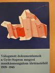 Válogatott dokumentumok a Győr-Sopron megyei munkásmozgalom történetéből 1929-1945 (dedikált példány) [antikvár]