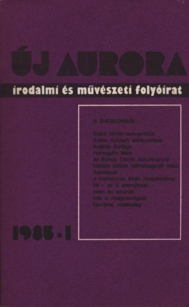 Új Aurora 1985. 1. [antikvár]