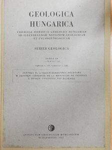 Jantsky Béla - Geologica Hungarica - Series Geologica 10 [antikvár]