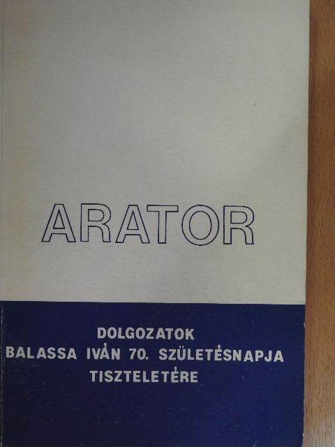 Bakó Ferenc - Arator [antikvár]