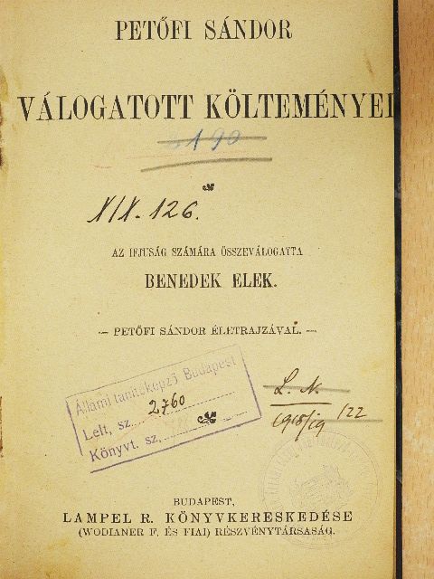 Petőfi Sándor - Petőfi Sándor válogatott költeményei [antikvár]