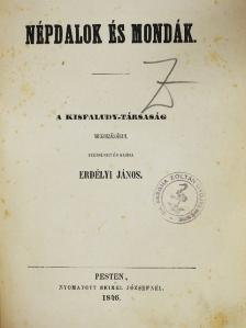 Népdalok és mondák I. [antikvár]
