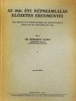 Dr. Thirring Lajos - Az 1941. évi népszámlálás előzetes eredményei [antikvár]