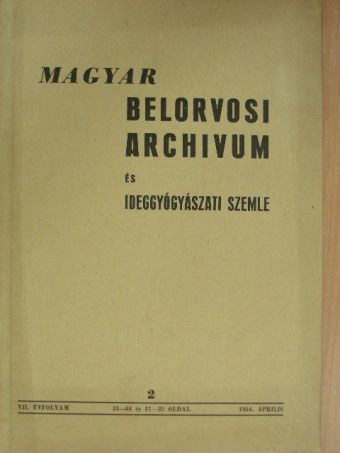 Magyar Belorvosi Archivum és Ideggyógyászati Szemle 1954. április/Tuberkolózis kérdései [antikvár]