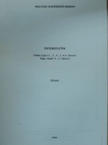 Góber Lajos - Értekezletek [antikvár]