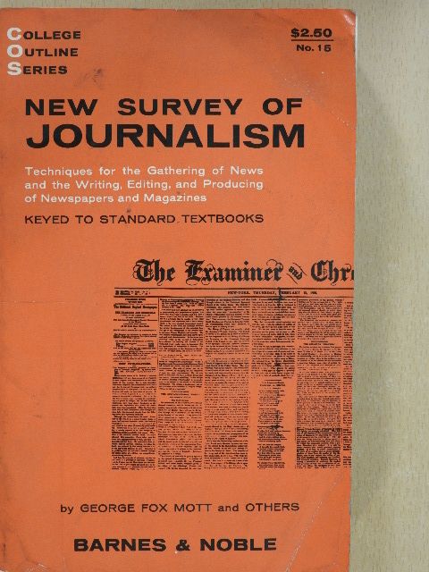 Barbara D. Cochran - New Survey of Journalism [antikvár]