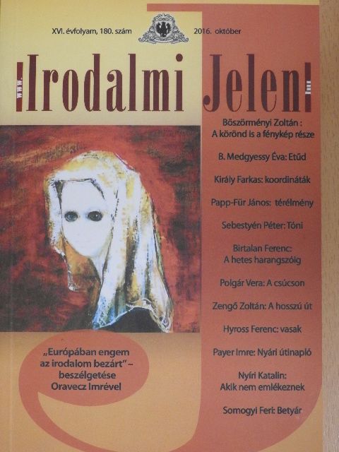 Bán Zoltán András - Irodalmi Jelen 2016. október [antikvár]