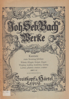 Bach, Johann Sebastian - Kantate zum Sonntag Jubilate [antikvár]