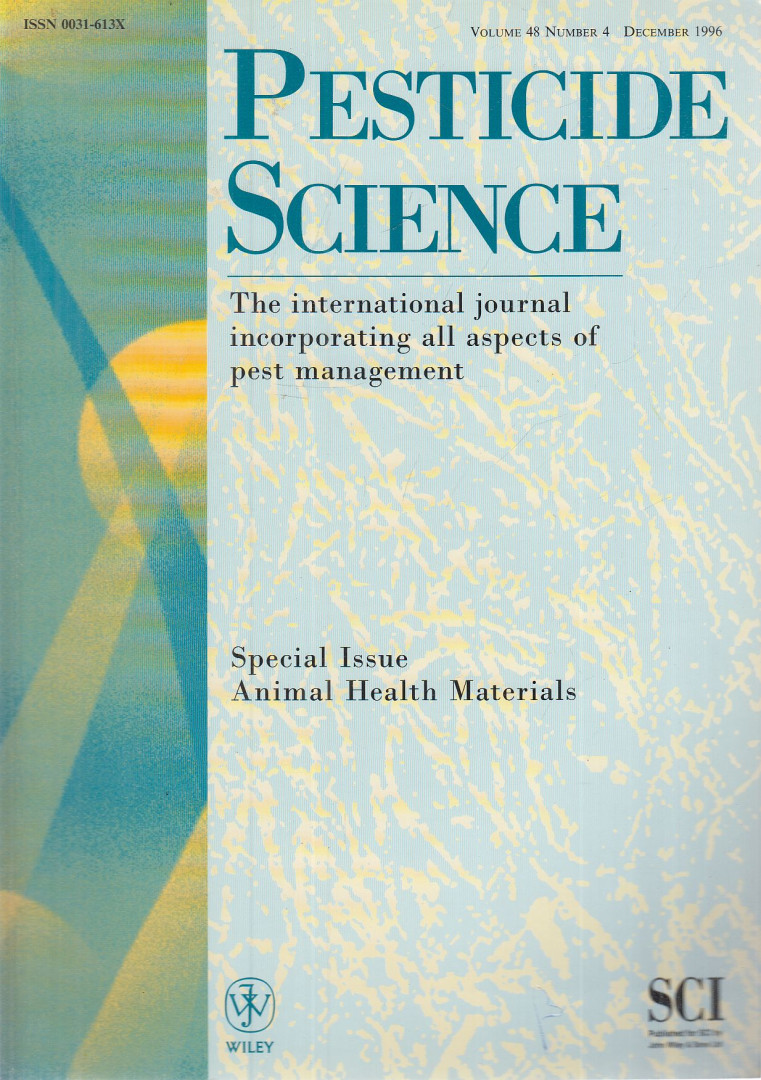 G. T. Brooks - Pesticide Science Volume 48, Number 4 Dezember 1996 [antikvár]