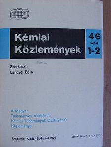 Balthazár Zsolt - Kémiai Közlemények 1976/1-4. [antikvár]