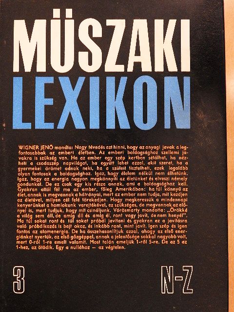 Balaton Jenő - Műszaki lexikon 3. [antikvár]