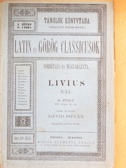 Livius - Livius XXI. II. (töredék) [antikvár]