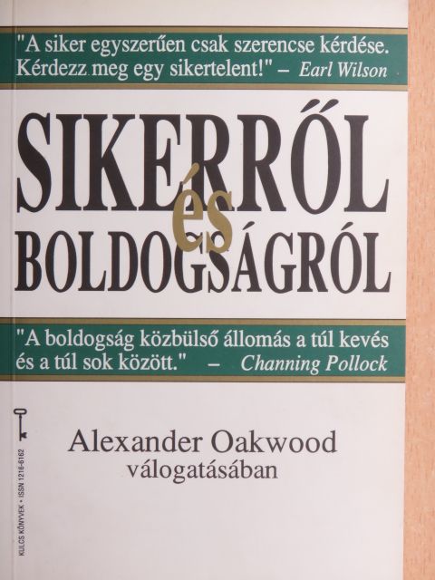A. J. Cronin - Sikerről és boldogságról [antikvár]
