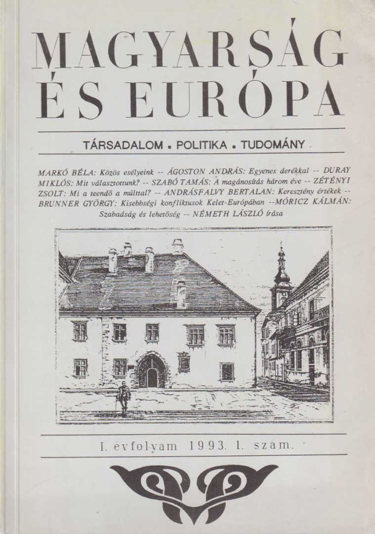 APRÓ ISTVÁN - Magyarság és Európa 1993/1. [antikvár]