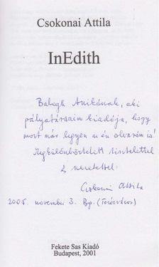 Csokonai Attila - InEdith (dedikált) [antikvár]