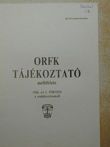 ORFK tájékoztató melléklete [antikvár]