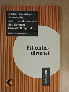 Dr. Szolnoki János - Filozófiatörténet 1979/1980. [antikvár]