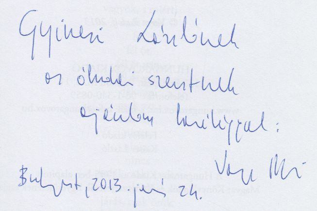 Varga Rudolf - Varga Veron rokkája (dedikált) [antikvár]