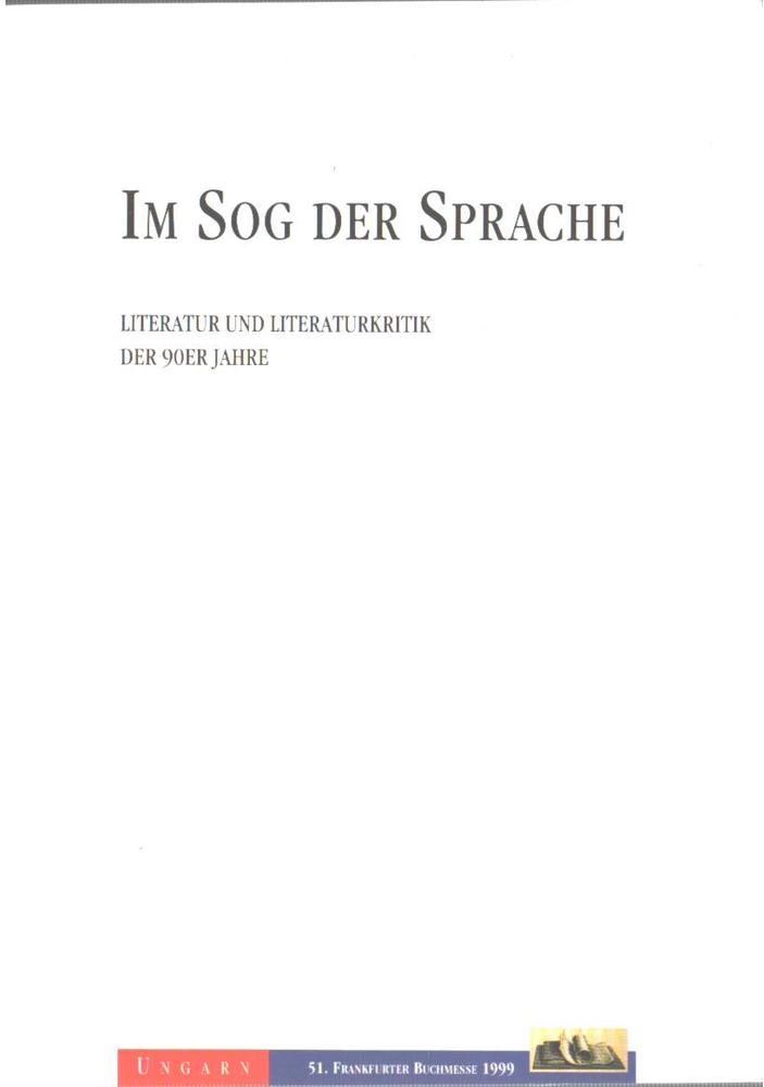 Kulcsár-Szabó Ernő - Im Sog der Sprache [antikvár]