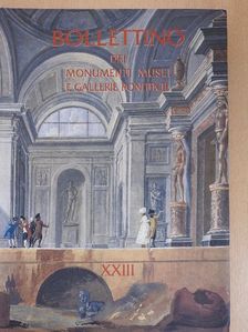 C. Lega - Bollettino dei Monumenti Musei e Gallerie Pontificie 2003 [antikvár]