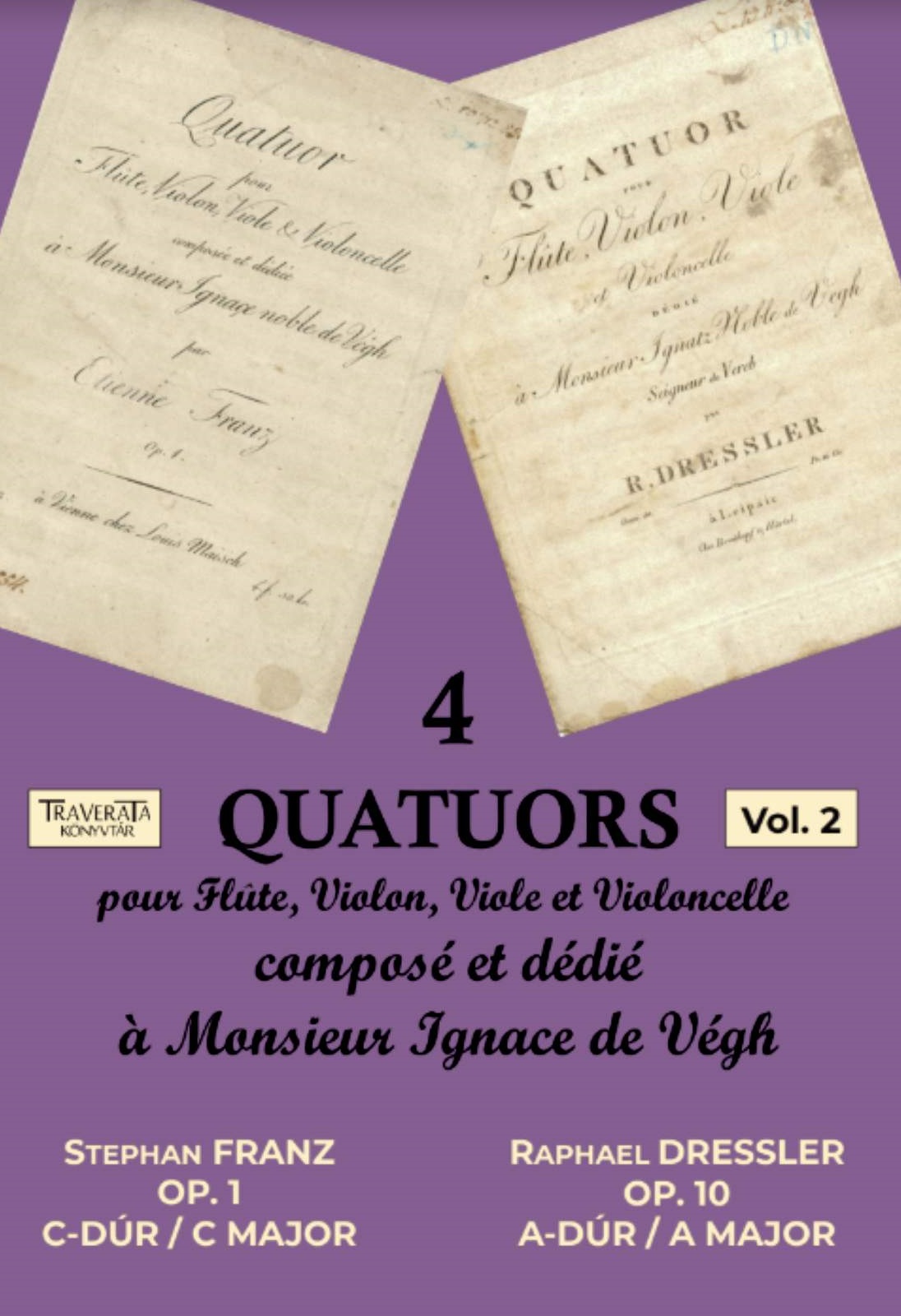 4 QUATUORS POUR FLUTE, VIOLIN, VIOLE ET VIOLONCELLE - VOL. 2