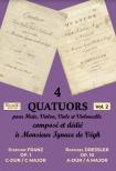 4 QUATUORS POUR FLUTE, VIOLIN, VIOLE ET VIOLONCELLE - VOL. 2