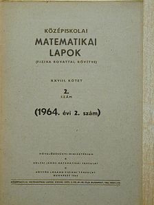Fried Ervin - Középiskolai matematikai lapok 1964/2. [antikvár]