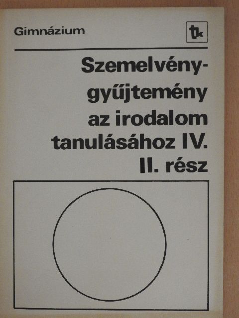 Albert Camus - Szemelvénygyűjtemény az irodalom tanulásához IV/II. [antikvár]