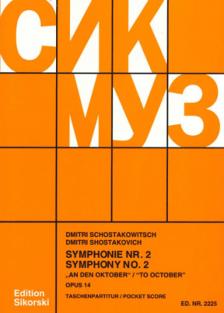SCHOSTAKOWITSCH - 2.SYMPHONIE OP.14 "AN DEN OKTOBER" TASCHENPARTITUR