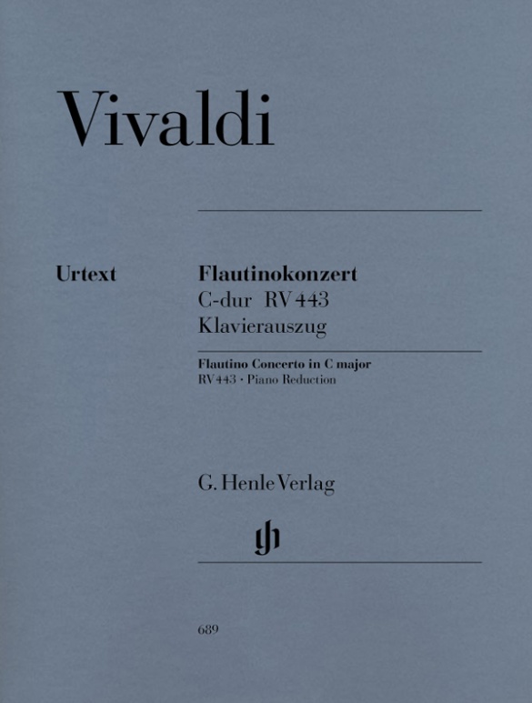 Vivaldi - FLAUTINOKONZERT C-DUR RV 443 KLAVIERAUSZUG URTEXT (WIESE/SCHULZE)