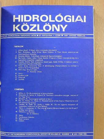 Domokos Miklós - Hidrológiai Közlöny 1987. január-december [antikvár]