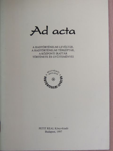 Ad acta 1997 [antikvár]