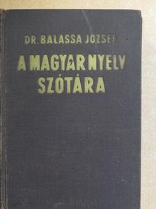 Balassa József - A magyar nyelv szótára II. (töredék) [antikvár]