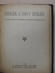 Babits Mihály - Énekek a nagy időkből/Murgács Kálmán [antikvár]