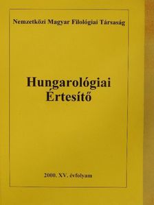 Hungarológiai Értesítő 2000. [antikvár]