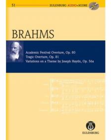 BRAHMS... - ACADEMIC FESTIVAL OVERTURE OP.80 POCKET SCORE + CD (RICHARD CLARKE)