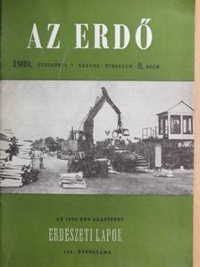 Dr. Baráth László - Az Erdő 1989. augusztus [antikvár]